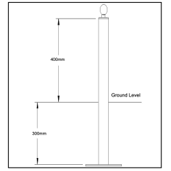 Bulldog SA7 Hitch Post - Bulldog Security Products