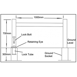 Bulldog SA6 Removeable Barrier - Bulldog Security Products